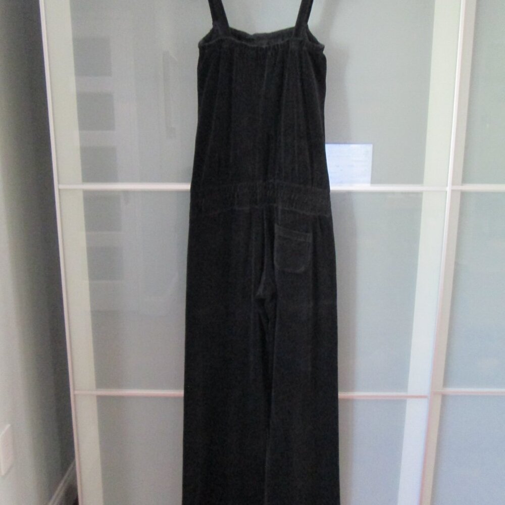 *SOLD* Juicy Couture S Black Vintage Y2K Velvet Luxury Romper/Playsuit - Picture 5 of 9